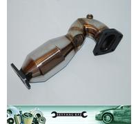 76mm Acciaio Downpipe + 200 Celle Catalizzatore Metallico Fiat 500 595 Abarth