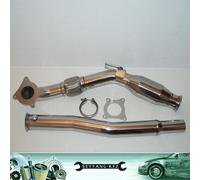 76mm Acciaio Inox Downpipe Tubo-Y + 200 Celle Catalizzatore Metallico VW Golf 5
