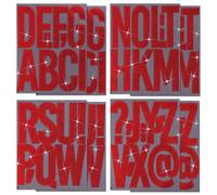 76Pcs 5" Glitter Bulletin Board Letters per Arts Crafts, Shiny Red