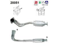 77 KW 105 CV CATALIZZATORE PER Ford Escort V AAL, ABL 1.8 16V XR3i