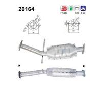 52 KW 71 CV CATALIZZATORE PER Ford Orion III GAL 1.4