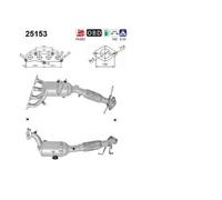 77 KW 105 CV CATALIZZATORE PER Mazda 3 Tre Vol BL 1.6 MZR
