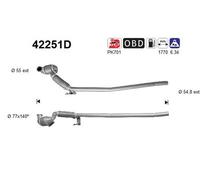 77 KW 105 CV CATALIZZATORE PER VW Golf V 1K1 1.9 TDI 4motion