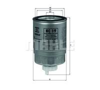 MAHLE KC 19 Filtro carburante Filtro ad avvitamento