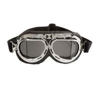 77447502F ONE CAMAMOTO OCCHIALI VINTAGE HARLEY CROMO CUOIO NERO LENTI FUMEE