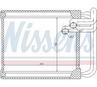 77632 NISSENS Scambiatore calore, Riscaldamento abitacolo per HYUNDAI