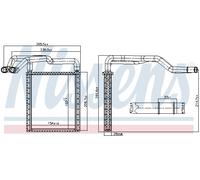 77650 NISSENS Scambiatore calore, Riscaldamento abitacolo per HYUNDAI