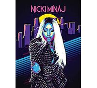 777 Tri-Seven Entertainment Nicki Minaj Poster Music Wall Art Print (18x24) Musicale, Multicolore