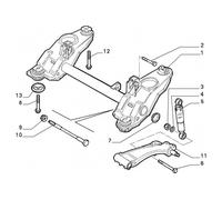 7782234 - Ammortizzatore posteriore FIAT Bravo / Brava / Marea
