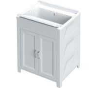 Kit lavatoio resina antiacido 60x50 cm bianco