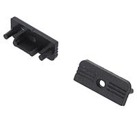77980002 Mascherine per profili LED nero ABS con foro Numero di pz: 20 TOPMET