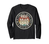 78 Anni Vintage 1948 Edizione Limitata 78° Compleanno Maglia a Manica