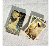 78 carte dei tarocchi delle fate - set di tarocchi con tema floreale classico, regalo per la collezione di divinazione Tagli UnicaCarta tessile
