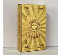 78 Carte Impermeabili Con Libretto Di Istruzioni Per Lettura Dei Tarocchi Accurata E Facile, Carte Dei Tarocchi Per Principianti, Doratura In Inglese, 12x7cm, Regalo Per Amicizia, Intrattenimento per