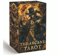 78 Carte Mazzo Tarocchi Arcana, 13x8cm, Gioco Tradizionale, Sblocca il Fuoco Interiore, Include Istruzioni Cartacee, Set Gioco di Carte Carta tessile
