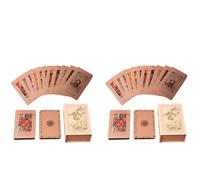 78 carte TROT in oro, 2 set di divinazione mistica con libro guida in oro rosa TROT carte Deck Set con significati su di loro per principianti ed esperti praticanti, carte da gioco per mazzi TROT