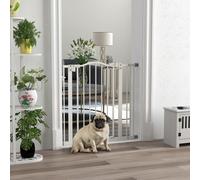 78 cm Cancelletto per Cani da Interno, Cancello per Cani, Barriera Cancellino per Cani Estensibile 74-87 cm con Doppio Blocco e Chiusura Automatica per Scale e Porta, Bianco Descrizione:Mantieni i tuo