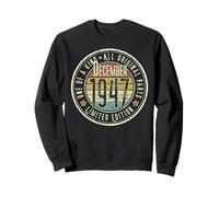 78° Compleanno Vintage Dicembre 1947 Retro Limited Edition Felpa