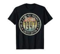 78° Compleanno Vintage Dicembre 1947 Retro Limited Edition Maglietta