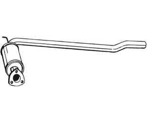 78 CV SILENZIATORE ANTERIORE PER VW Transporter IV Autobus 70B, 70C, 7DB, 7DK, 7