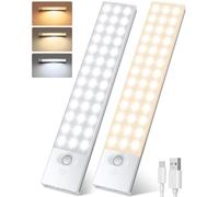 78 LED Sottopensile Cucina 23CM Luce Armadio con Sensore 1500mAH Magnetico