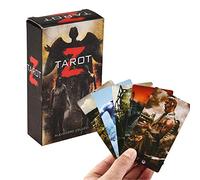 78 Pezzi di tarocchi, temi oscuri Tarocchi Z Kit Tarocchi ， Inglese Completo, Divertente Gioco da Tavolo Zombie Tarot Deck Card Game Divination