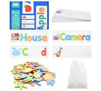 78 pezzi lettere in legno ,alfabeto bambini ,lettere di legno ,piccole ,alfabetiere bambini