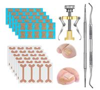 78 Pezzi Set di strumenti per la correzione dell'unghia del piede,Cerotto per la Correzione dellUnghia Incarnita,Correttore Unghia Incarnita Set Strumenti Trattamento per la Cura dellUnghia del Piede