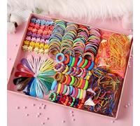 780 elastici per capelli colorati per bambini, non danneggiano i capelli, alla moda