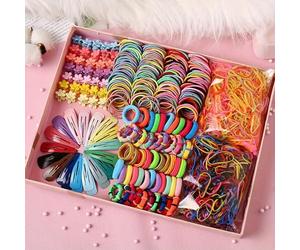 780 elastici per capelli colorati per bambini, non danneggiano i capelli, alla moda