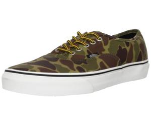 7800P sneaker uomo VANS AUTHENTIC camouflage shoe men, Verde (Vert (Waxed Canvas)), 42.5 EU