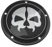 78043B COVER DERBY SPLIT SKULL 5-HOLE BLACK HARLEY FLHR 1584 ABS ROAD KING 2011