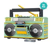 781PCS Retro Radio Classic Series Building Blocks Set Kit di visualizzazione per lettore musicale vintage Giocattoli regalo creativi per adulti Bambini