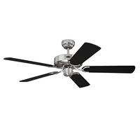 78370 Ventilatore da Soffitto per Interni Cyclone da 132 cm in Nichel Spazzolato