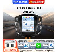 7862 Navigatore GPS 9,7'' Android 15 Autoradio per Ford Focus 3 Mk3 2011-2019 Autoradio Octa Core 4G WiFi SWC Plug&Play Schermo Intelligente Bluetooth FM AM RDS DSP Audio Wireless Carplay Android Auto