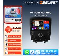 7862 Smart Screen Carplay 4G-LTE 2Din Android 14 Autoradio per Ford Mustang manuale 2010-2014 Auto AC Lettore video multimediale RDS 10.33 inch S1