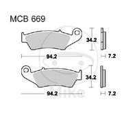 787.31.02 MCB669SI Pastiglie Freno Sinterizzate Aprilia beta Gas Kawasaki Suzuki