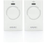 787007 FAAC Automazione Cancello Telecomando XT2 433 SLH LR Trasmittente 2 Canali Bianca 433 MHZ (Confezione da 2)
