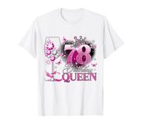 78th Birthday Queen Pink Wine 78 Years Old Women Girls Maglietta
