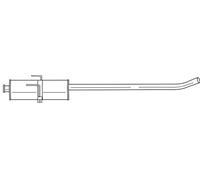 79 cv Silenziatore centrale per Peugeot Expert 224 1.6 1581 cc 58 KW 79 CV