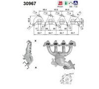 79 KW 107 CV CATALIZZATORE PER Renault Megane I Cabriolet EA0/1 1.6 16V