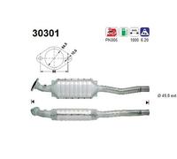 79 KW 107 CV CATALIZZATORE PER Renault Safrane I B54 2.2