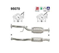 94 KW 128 CV CATALIZZATORE PER Toyota Avensis T22 2.0