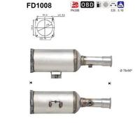 AS Filtro antiparticolato (FAP) per Citron C8 EA, EB 2.0 HDi 81 KW 110 CV