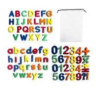 79 numeri magnetici colorati dell'alfabeto, giocattoli educativi, per apprendere, ortografia, conteggio, tra cui lettere e numeri simboli