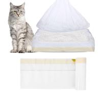 79 x 45 cm, sacchetti per lettiera per gatti, 20 pezzi, XL, resistenti agli strappi, con cordino, sacchetti per rifiuti extra forti per lettiera, inserti igienici per lettiera per gatti, pattumiera