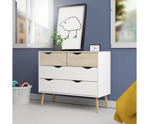 7910 Q.TA' 1 KIT CASSETTIERA 4 CASSETTI OSLO 98X39X81 CM