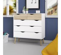 793 Q.TA' 1 KIT CASSETTIERA 5 CASSETTI OSLO 98X39X100 CM