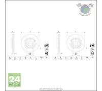 #79745 Dischi Freno Ant Per Mitsubishi Asx Diesel 2010>