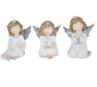 79841 Set regalo di Natale Angelo di Natale 3 differenti 12,5 centimetri a caso